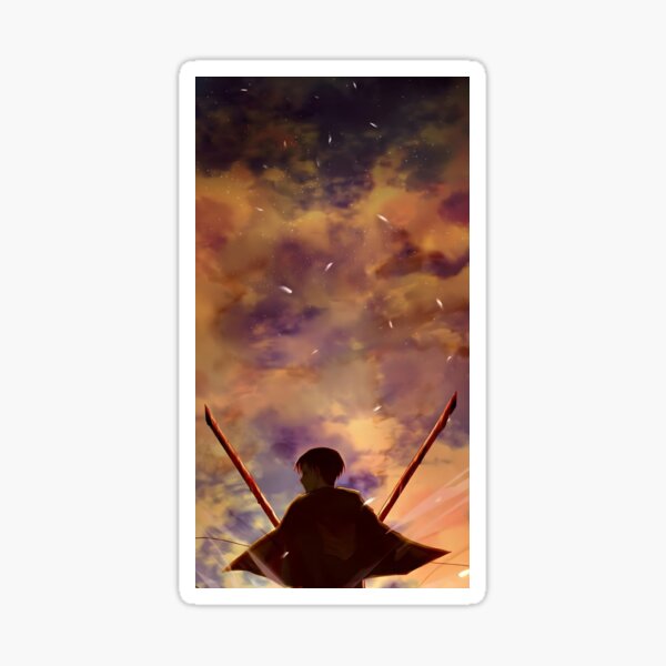 "Levi ACKERMAN " Sticker for Sale by ChristherWitte | Redbubble