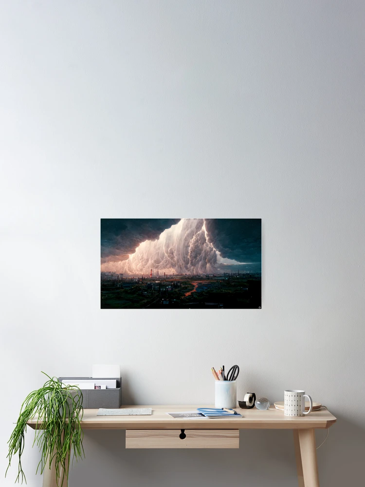 Thumbnail 2 of 3, Poster, Thunderstorm designed and sold by RicoInStudios.