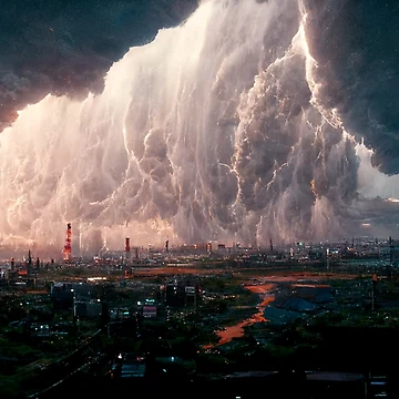 Artwork thumbnail, Thunderstorm by RicoInStudios