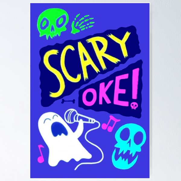 Item preview, Gravity Falls Scary-Oke Poster designed and sold by The-Sqoou.