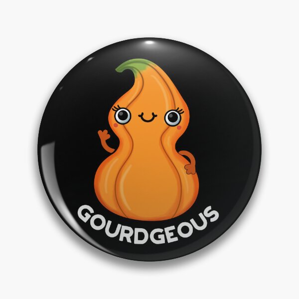 Item preview, Gourd-geous Gourd Funny Veggie Puns (Dark BG) designed and sold by punnybone.