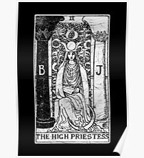 The High Priestess Tarot Card - Major Arcana - fortune telling - occult Poster