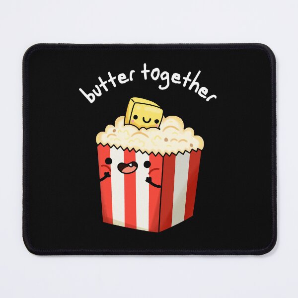 Item preview, Butter Together Funny Popcorn Puns (Dark BG) designed and sold by punnybone.