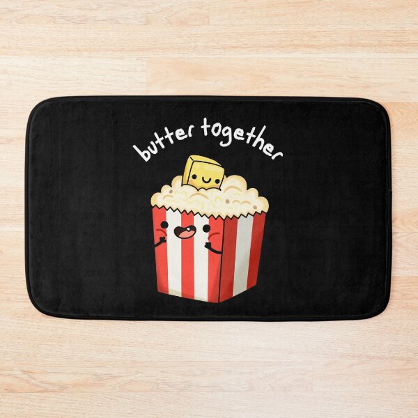 Item preview, Butter Together Funny Popcorn Puns (Dark BG) designed and sold by punnybone.