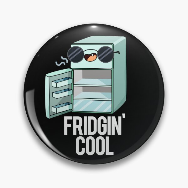 Item preview, Fridgin Cool Funny Refrigerator Puns (Dark BG) designed and sold by punnybone.
