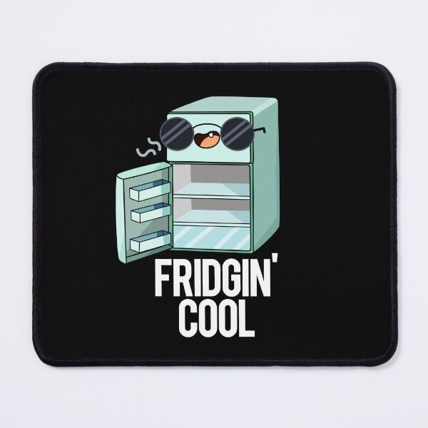 Item preview, Fridgin Cool Funny Refrigerator Puns (Dark BG) designed and sold by punnybone.