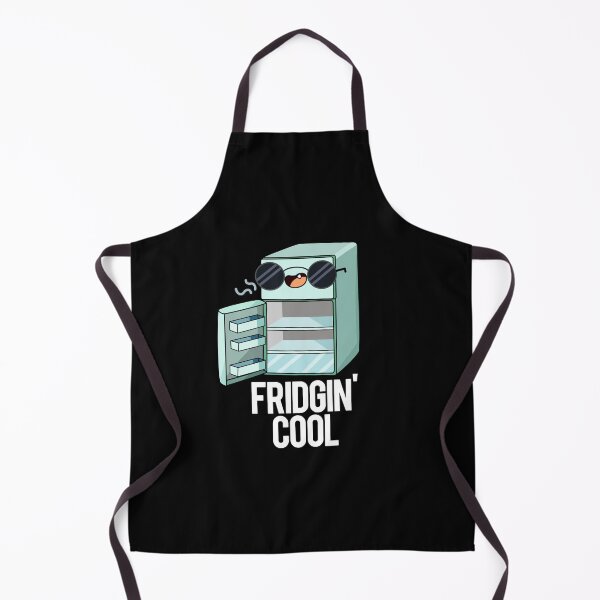 Item preview, Fridgin Cool Funny Refrigerator Puns (Dark BG) designed and sold by punnybone.