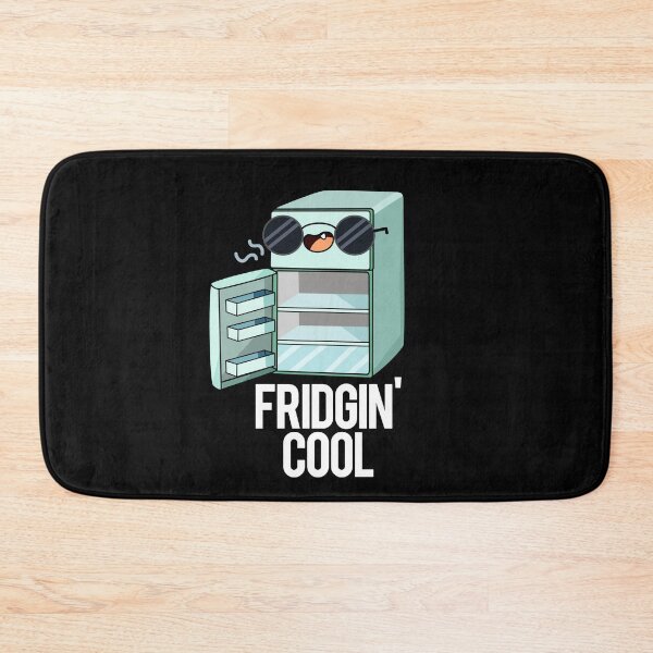 Item preview, Fridgin Cool Funny Refrigerator Puns (Dark BG) designed and sold by punnybone.