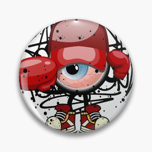 Item preview, Boxing Monster Red Graffiti Street Art designed and sold by NobuCollections.