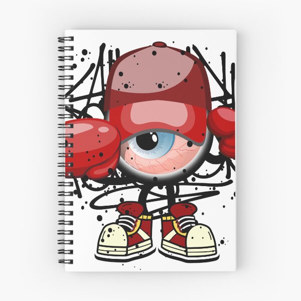 Item preview, Boxing Monster Red Graffiti Street Art designed and sold by NobuCollections.