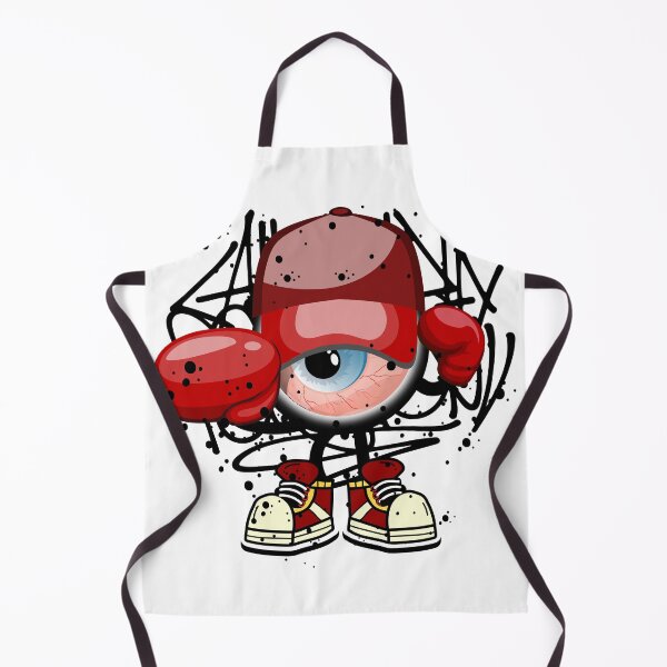 Item preview, Boxing Monster Red Graffiti Street Art designed and sold by NobuCollections.