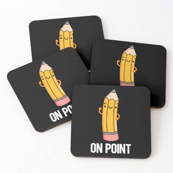 Item preview, On Point Funny Pencil Puns (Dark BG) designed and sold by punnybone.