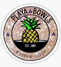 Glitter Playa Bowls Logo Sticker