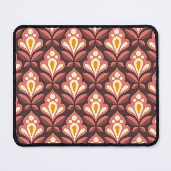Item preview, 2082 - abstract geometric flowers, red / yellow designed and sold by RouCouCou.