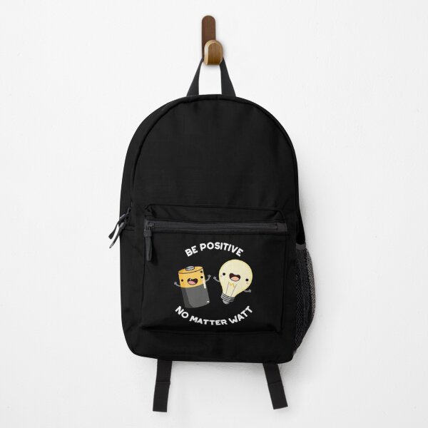 Item preview, Be Positive No Matter Watt Positive Science Puns (Dark BG) designed and sold by punnybone.