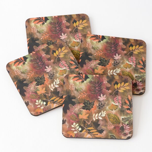 Artikelvorschau, Autumn Mood, Watercolor fall Leaves  entworfen und verkauft von Rebecca Reck Art.