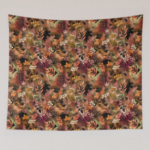Item preview, Autumn Mood, Watercolor fall Leaves designed and sold by Rebecca Reck Art.