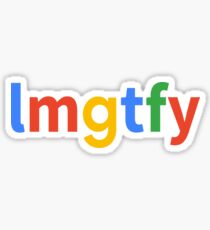 Pegatina Déjame googlear eso por ti