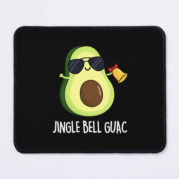 Item preview, Jingle Bell Guac Christmas Funny Guacamole Puns (Dark BG) designed and sold by punnybone.
