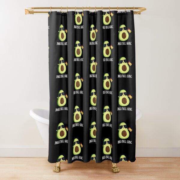 Item preview, Jingle Bell Guac Christmas Funny Guacamole Puns (Dark BG) designed and sold by punnybone.