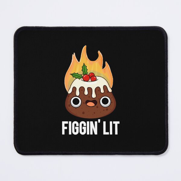 Item preview, Figgin Lit Funny Figgy Pudding Puns (Dark BG) designed and sold by punnybone.