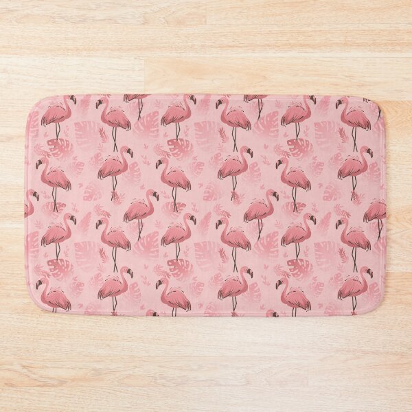 Item preview, Seamless pattern vector pink flamingo designed and sold by Nattalu.