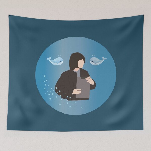 Item preview, circle logo Extraordinary Attorney Woo Yong Woo  whale designed and sold by JulianPaucek.