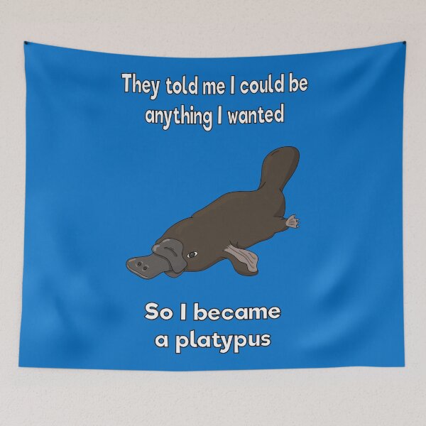 Artikelvorschau, I became a platypus entworfen und verkauft von DigitalCleo.