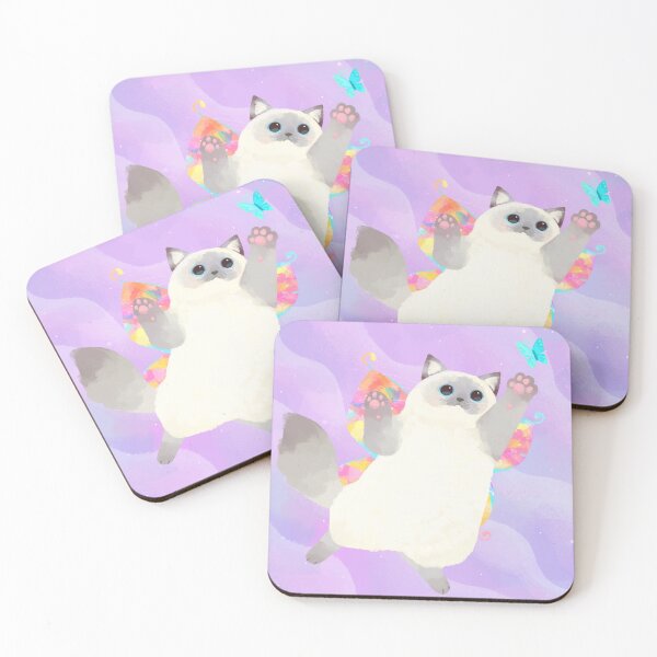 Item preview, Fairy Cat Catching Butterfly (ragdoll cat) designed and sold by You Store.