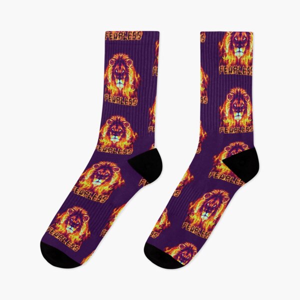 Item preview, Fearless Flaming Lion Design designed and sold by ThePurpleMelon.
