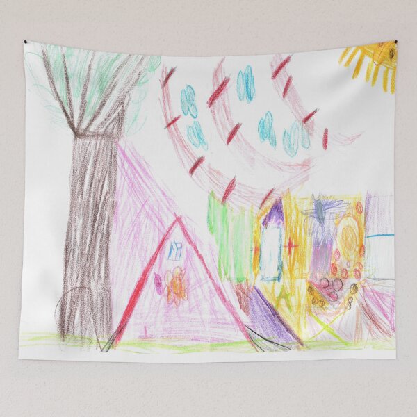 Item preview, Mausi child picture tree tent storm sun designed and sold by HerbertBroses.