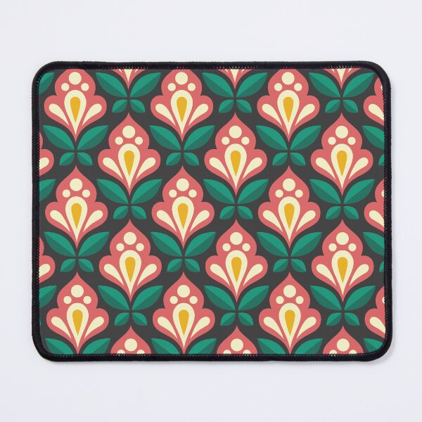 Item preview, 2084 - abstract geometric flowers, green / pink designed and sold by RouCouCou.