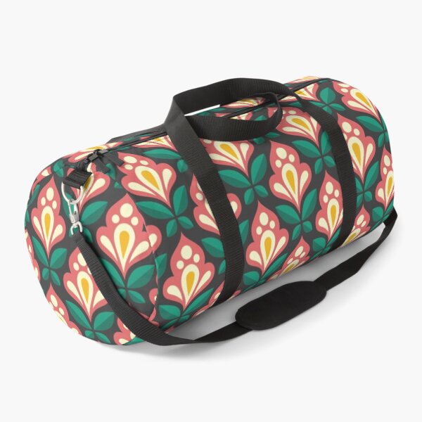 Item preview, 2084 - abstract geometric flowers, green / pink designed and sold by RouCouCou.