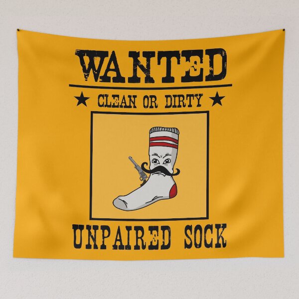 Item preview, Wanted: Unpaired Sock designed and sold by DigitalCleo.