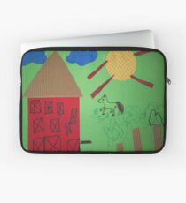 Mausi Kinderbild Haus Pferd Laptoptasche