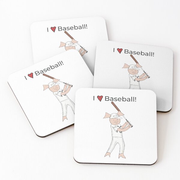 Aperçu de l'œuvre J'aime le base-ball ! Joueur de baseball Pig gaucher, frappeur, baseball créée et vendue par PiggingJapan.