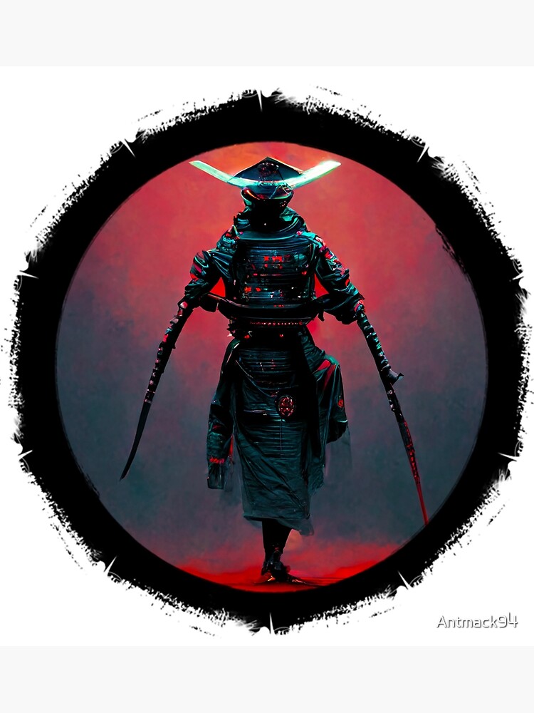 Spirit in samurai armor anime artstyle