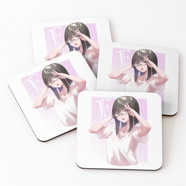 Item preview, Sumika Fujimiya 藤宮澄夏 | Isekai Ojisan 異世界おじさん | Anime Glasses Girl Wearing White T-Shirt designed and sold by Risumu.