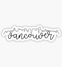 cityscape outline - vancouver Sticker