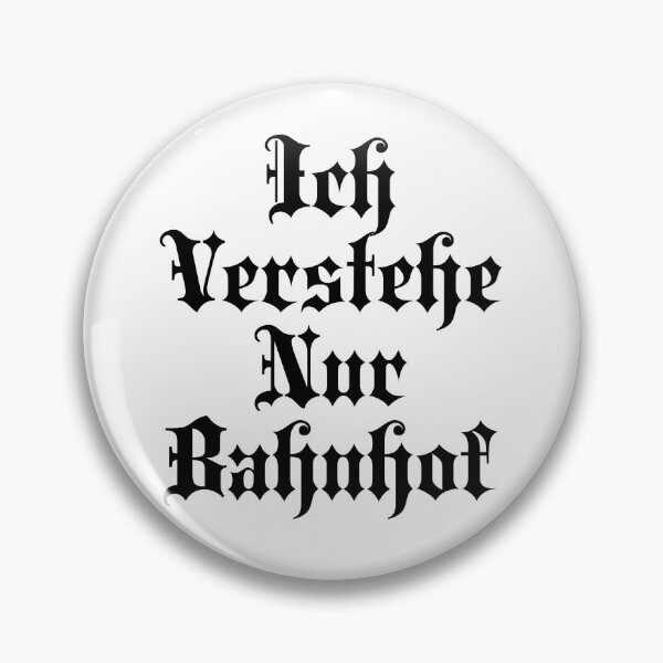 Artikelvorschau, Ich verstehe Nur Bahnhof - Ich verstehe nur Bahnhof - Deutsche Sätze entworfen und verkauft von JourneyCreative.