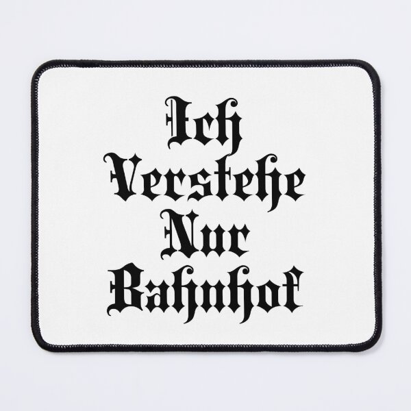 Item preview, Ich Verstehe Nur Bahnhof - I Only Understand Train Station - German Phrases designed and sold by JourneyCreative.