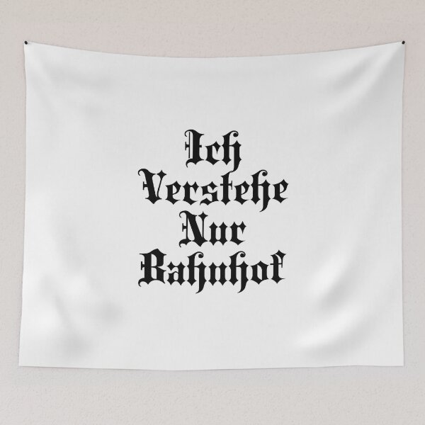 Item preview, Ich Verstehe Nur Bahnhof - I Only Understand Train Station - German Phrases designed and sold by JourneyCreative.