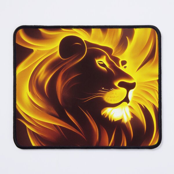 Item preview, Flaming Lion Print designed and sold by ThePurpleMelon.