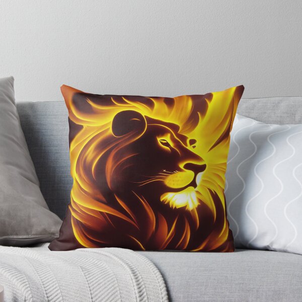 Item preview, Flaming Lion Print designed and sold by ThePurpleMelon.