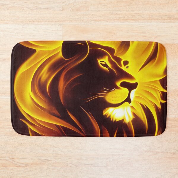 Item preview, Flaming Lion Print designed and sold by ThePurpleMelon.