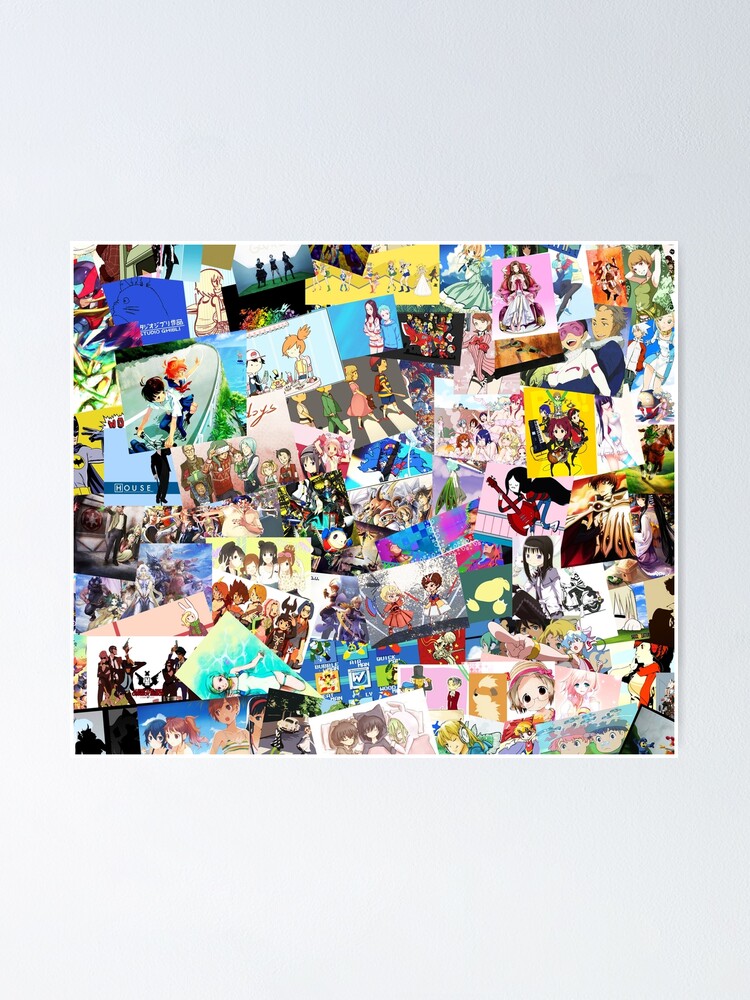 Anime Poster Wall Collage