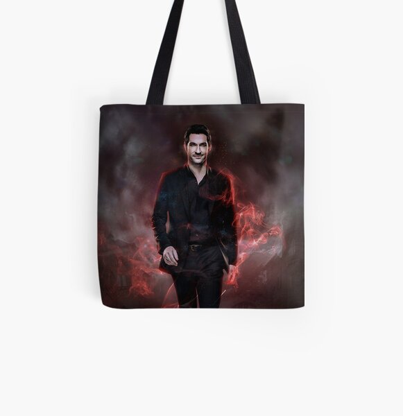 Lucifer in Hell All Over Print Tote Bag
