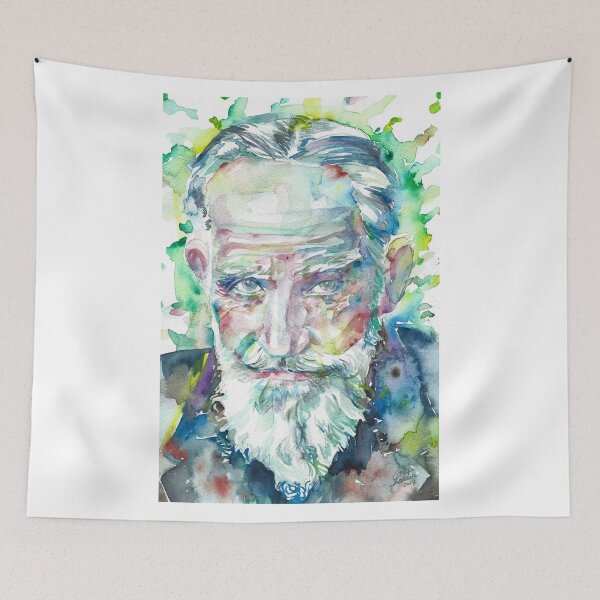 Item preview, GEORGE BERNARD SHAW watercolor portrait .1 designed and sold by lautir.