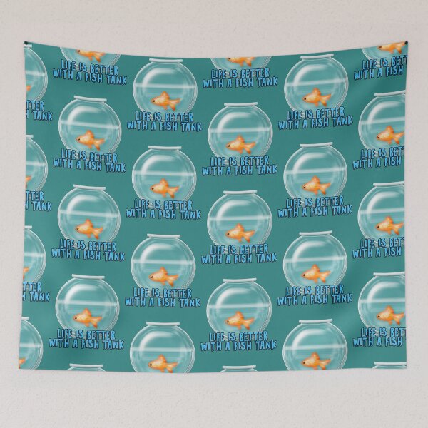 Item preview, La vida es mejor con un diseño de pecera designed and sold by Beautifulshirt3.