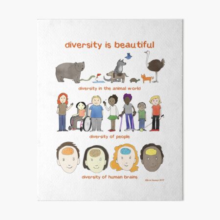 Item preview, diversity is beautiful designed and sold by idrawhumans.